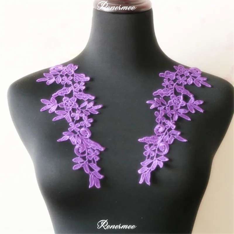 Аппликация Сапфировая/красная/бордовая/Розовая/фиолетовая/серая/зеленая 5 пар/10