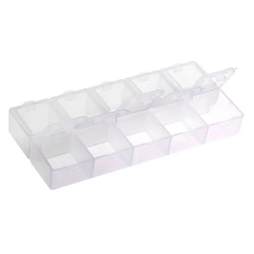 10 сетки ящик для хранения Мини слот Регулируемый инструмент ювелирные изделия