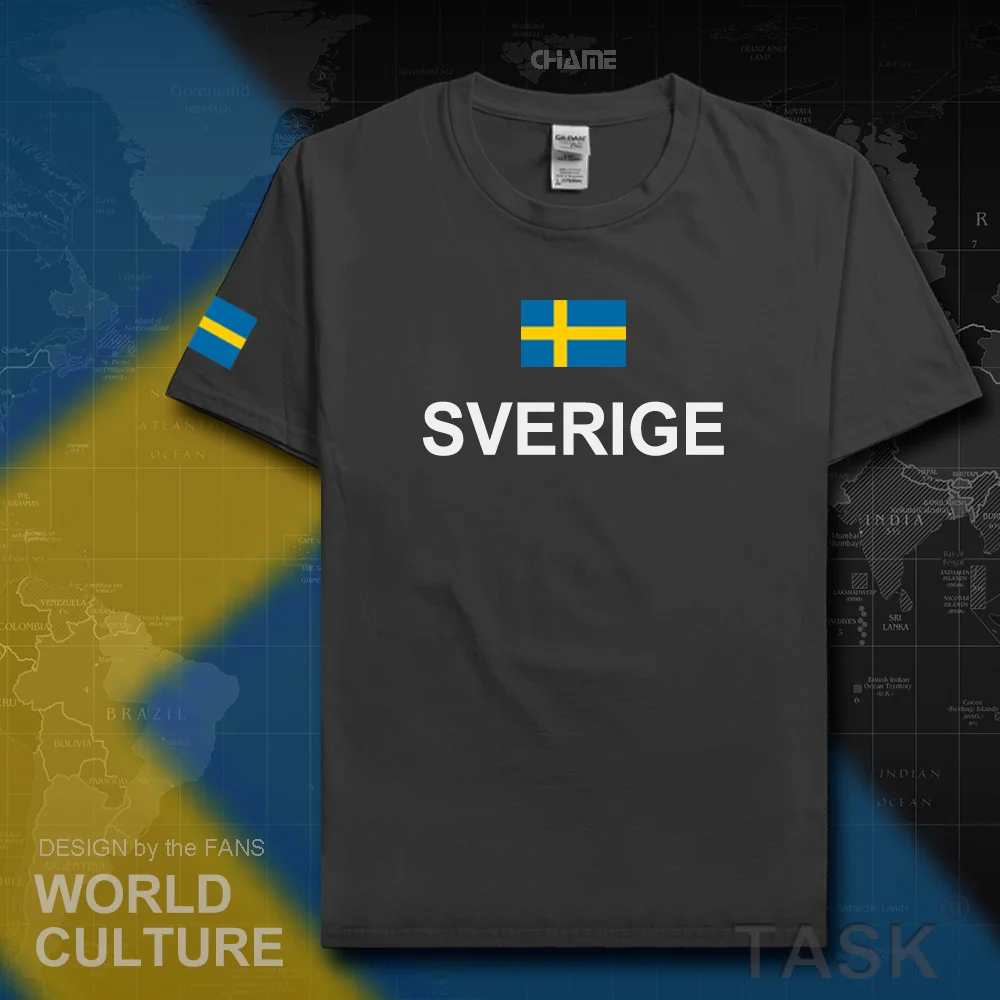 Мужские футболки Sweden Sverige Шведский свитер 2017 трикотажные национальной команды
