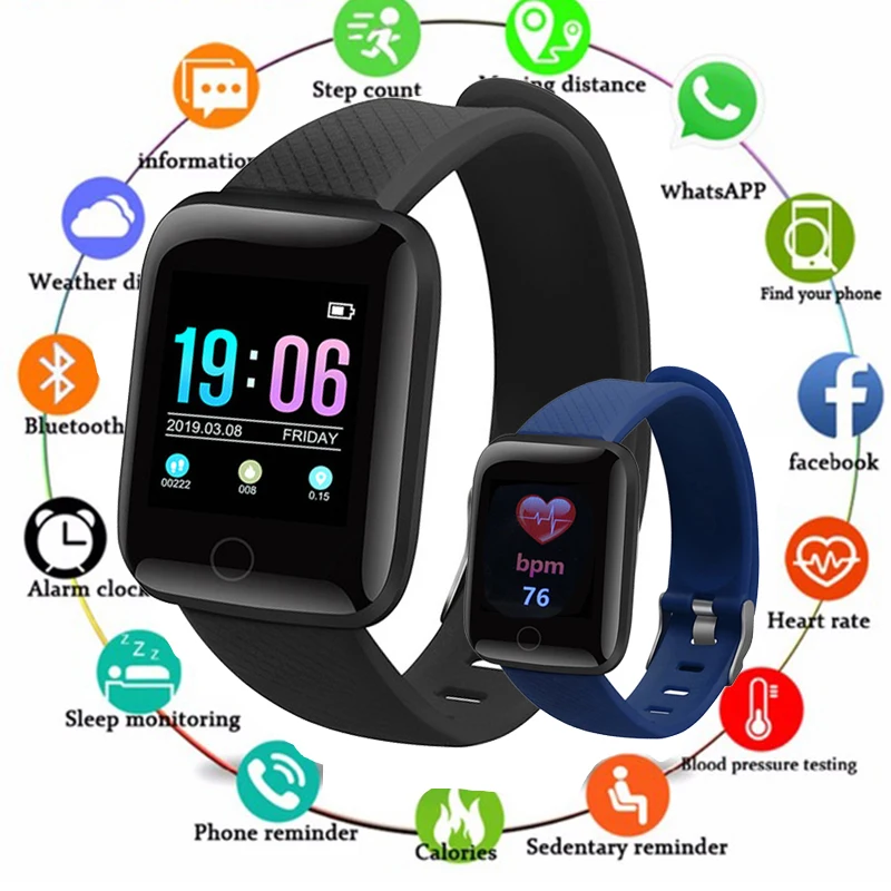 D13 Смарт часы для Android Apple телефон водонепроницаемый трекер сердечного ритма