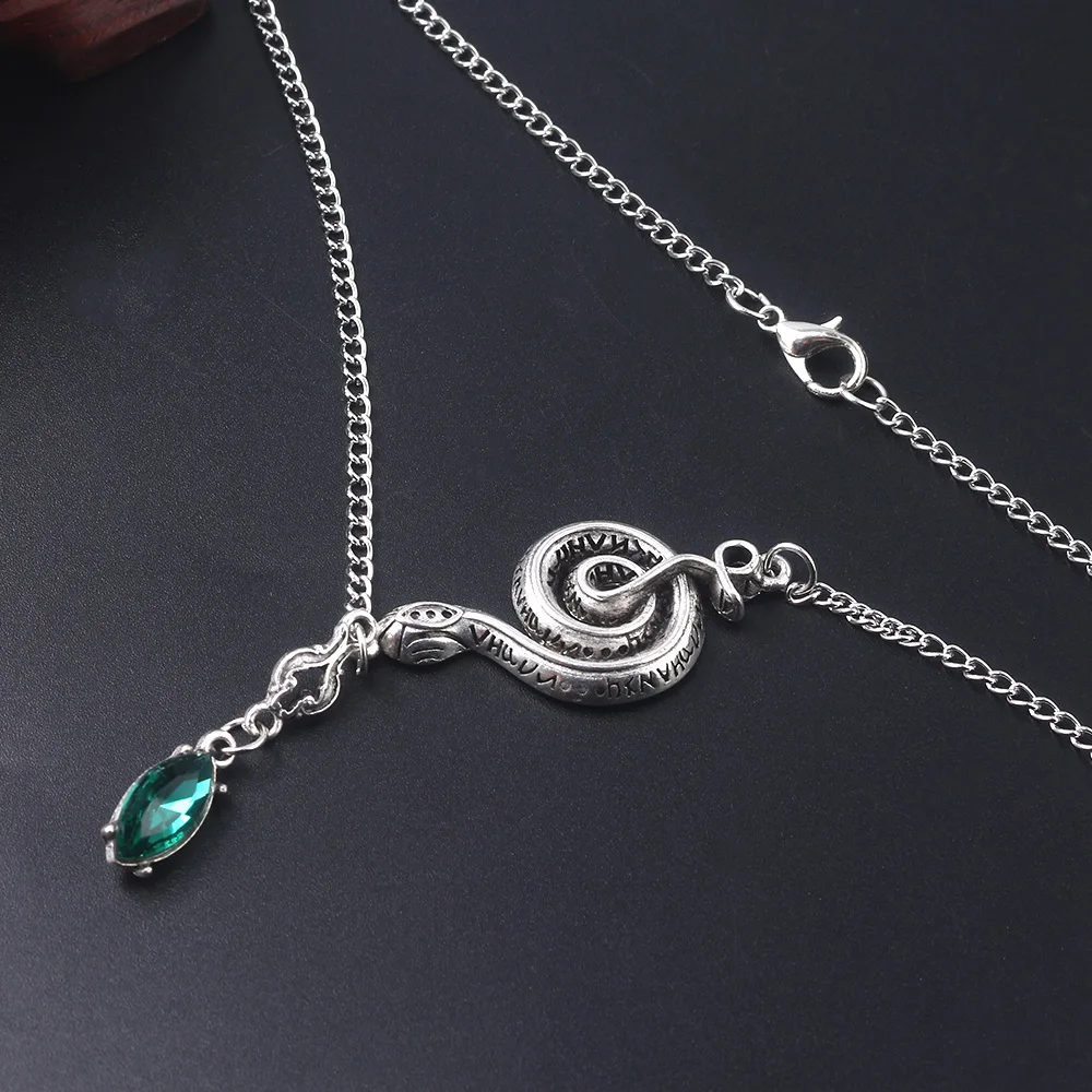 Женское Ожерелье змея Nagini ожерелья подвески с кристаллами ювелирные изделия из