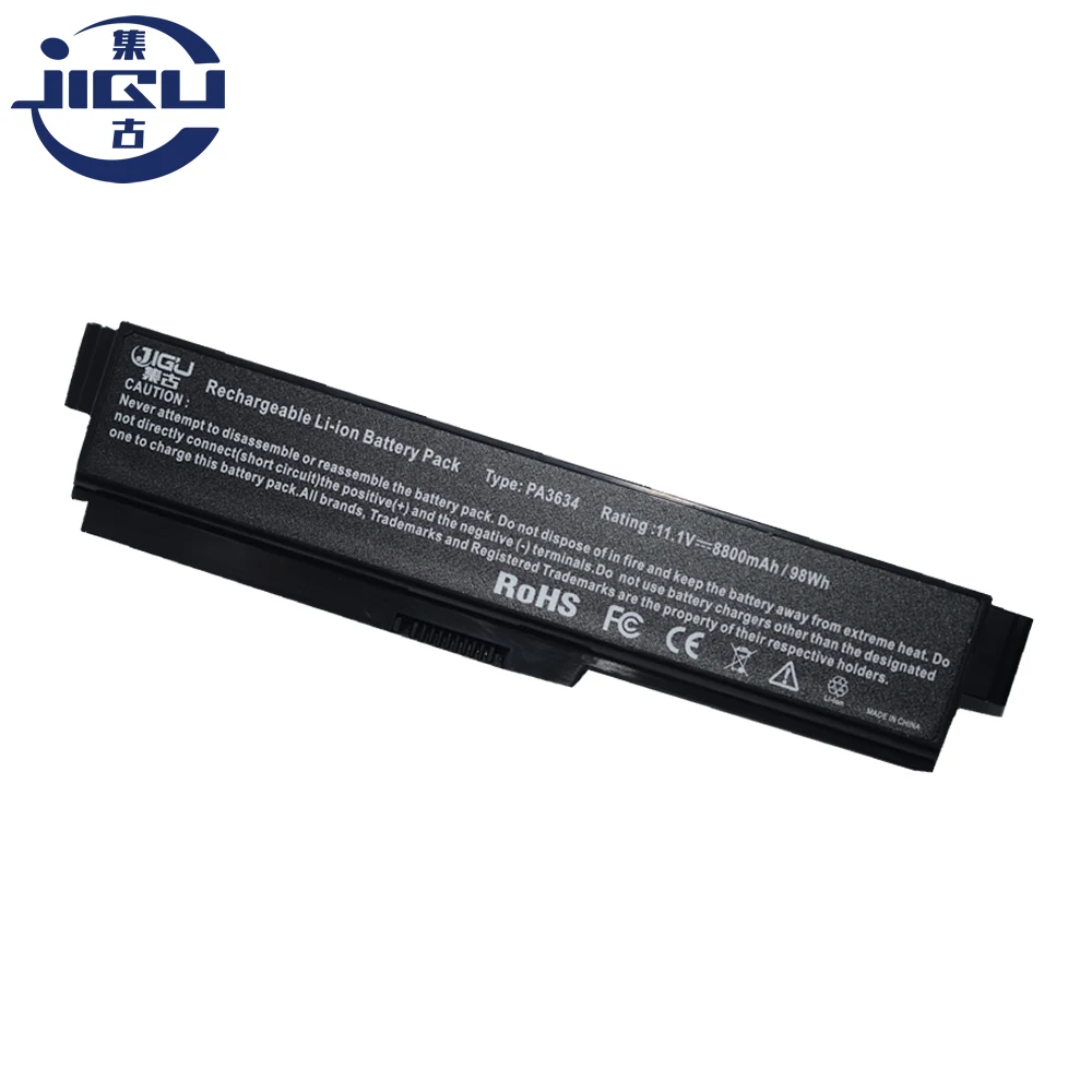 JIGU 12 ячеек Аккумулятор для ноутбука Toshiba Satellite A660 L600 M300 Pro 3000 L510 U400 U500 PABAS117 PABAS178|battery