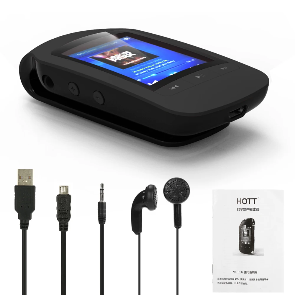 Портативный Bluetooth mp4 плеер с прищепкой 8 ГБ спортивный Pedo Meter FM Радио Видео