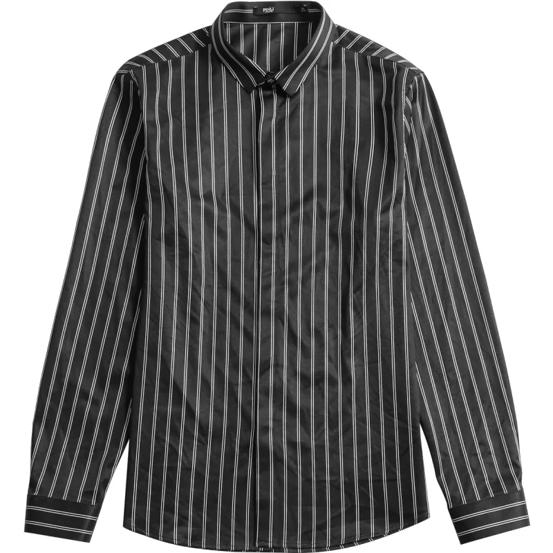 Гавайская рубашка Blusas Rushed Pinli Pin Li Новый стиль мужской костюм на осень одежда с