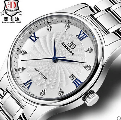 Sapphire 5A Auto mechanical wristwatch Binkada Thunder dial 30M water fashion men auto watch 7001M | Наручные часы