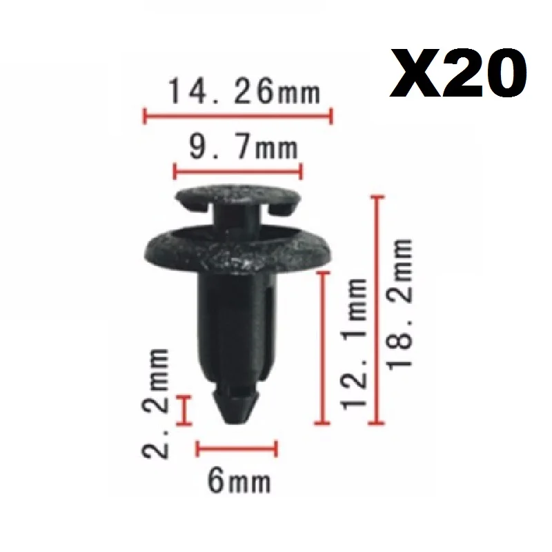 

Пластиковые зажимы A49 - DOOR mould TRIM зажимы для лент RUBSTRIP X20