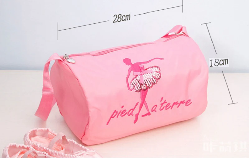 

Pink Canvas Ballet Bag Dance Bags for Girls Kids children High Quality Lovely Bag