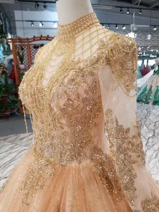 Роскошное платье CloverBridal из бисера с вертикальной цепочкой ярко синее арабское