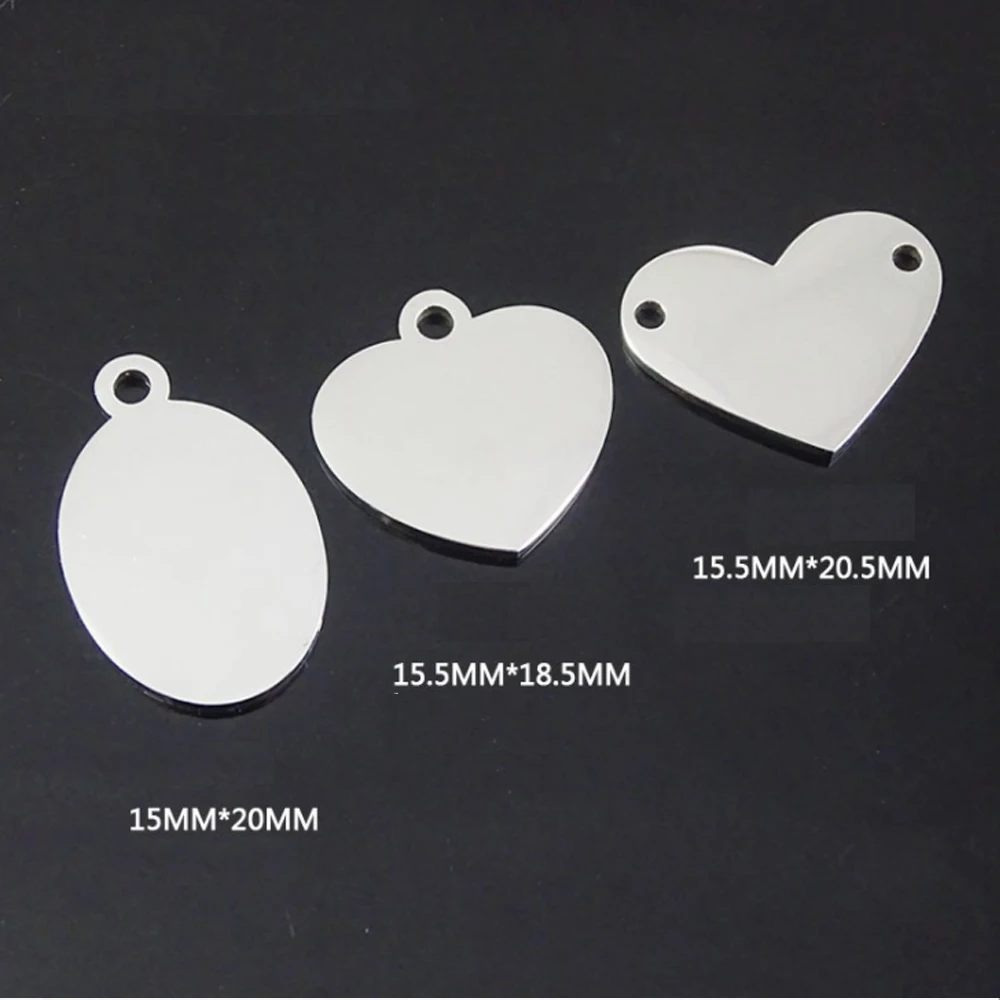 Stainless Steel Heart Necklace Engrave Name Logo Text Necklace-Custom Charms Laser Your Own Small Quantity | Украшения и