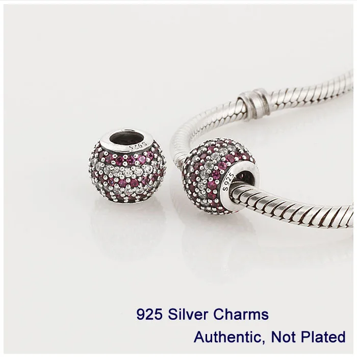 Браслеты и ожерелья из серебра 925 пробы с красным хрустальным шариком | Украшения