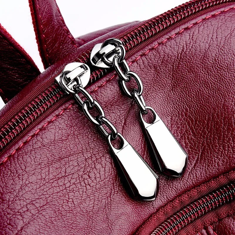 

Luxury Backpacks Women Designer 2019 Mochila Feminina Ladies Bagpack Female Leather Backpack Vintage Sac A Dos School Bag Girls