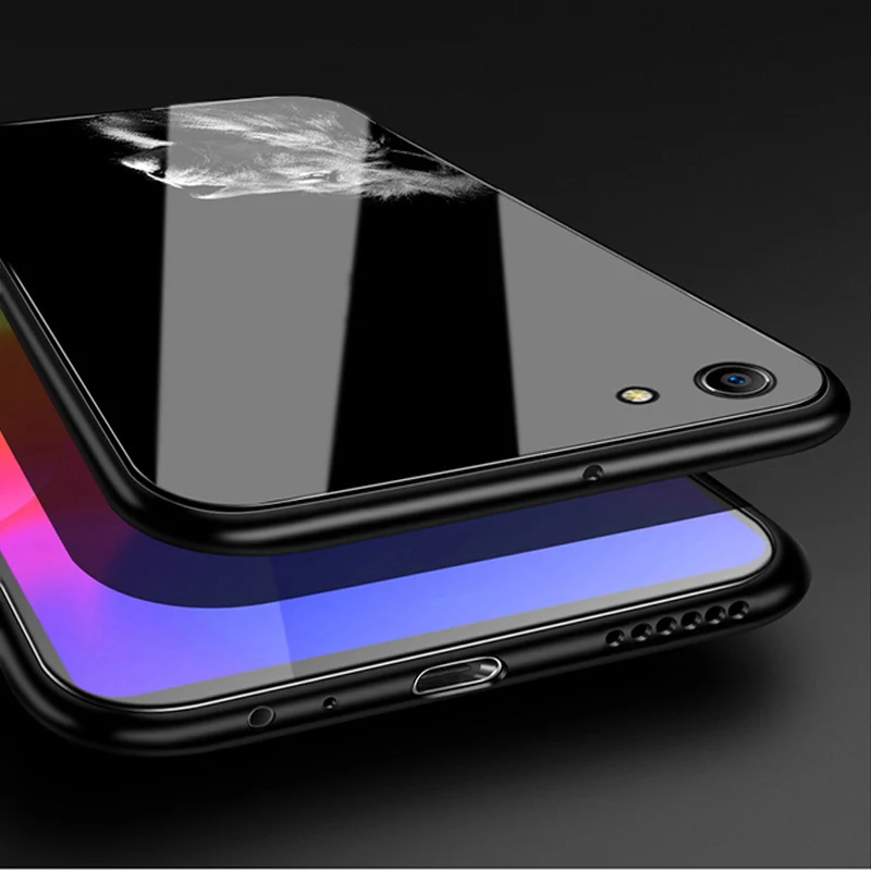 Милый мультфильм закаленное Стекло задняя coque для OPPO A 3 Защитные чехлы Чехол OPPOA3