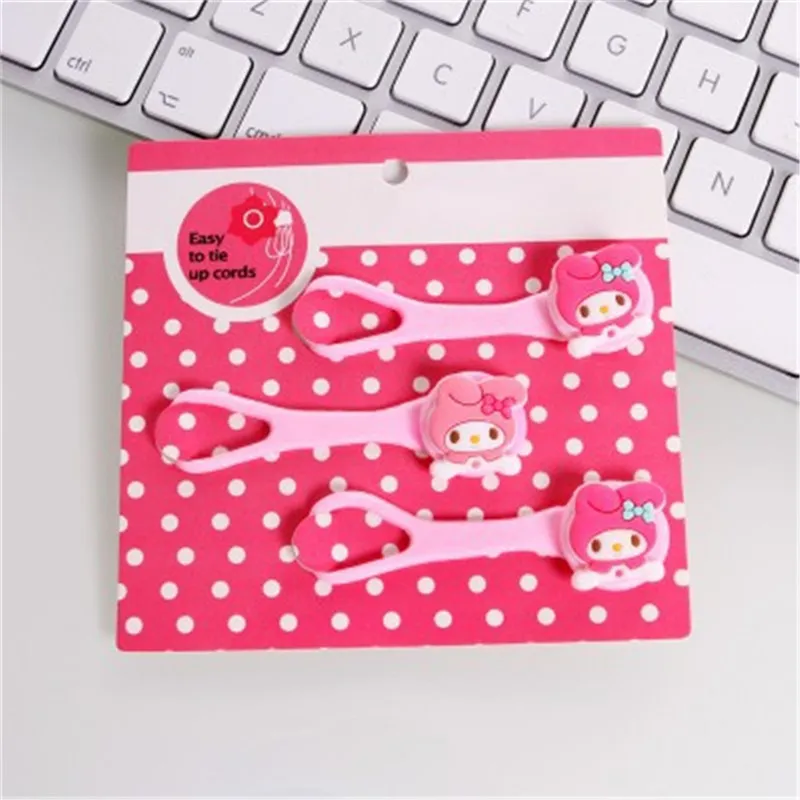 3 шт. милый мини мультяшный наушник кабель для намотки шнура зарядки Органайзер