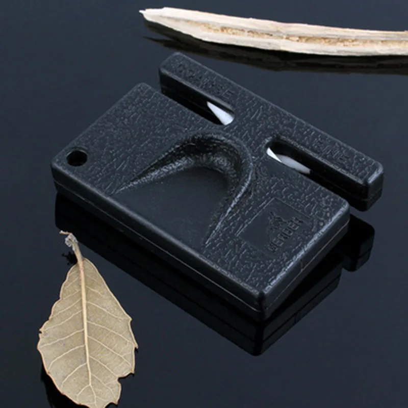 

Portable Diamond Ceramic Kitchen Knife Sharpener Sharpening Stone Mini Household Knife Sharpener Camping Pocket Knife Sharpener