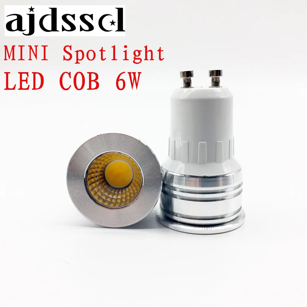 Мини точечный новый светодиодный прожектор GU10 COB Blubs E27 E14 GU5.3 с регулируемой