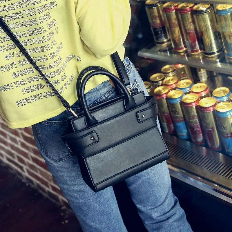 Женская сумка мессенджер из искусственной кожи модная маленькая Кроссбоди