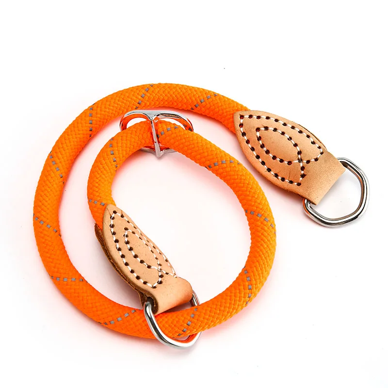 Собака кошка ошейники круглый канат базовый воротник для маленькой средней