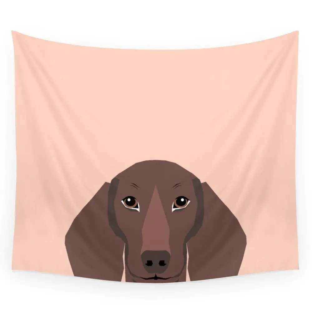 МАНДАЛА ГОБЕЛЕН Remy Daschund хипстер Doxie Weiner Dog Wiener настенный гобелен с принтом собаки