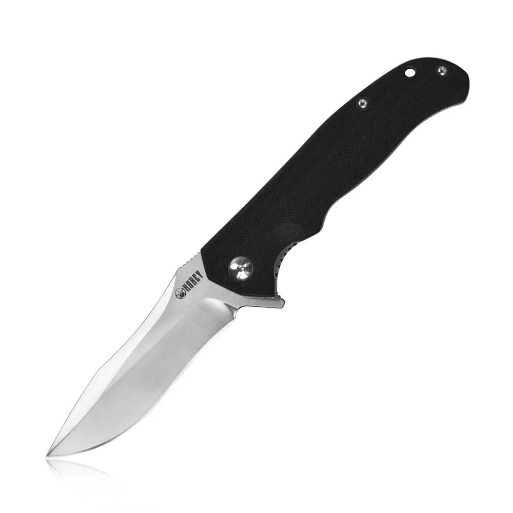 Black KUBEY KU162 G10 Ручка EDC карманный нож с точкой падения D2 лезвие мяч баринг Открытый Тактический Кемпинг выживания складные ножи - Цвет: Black