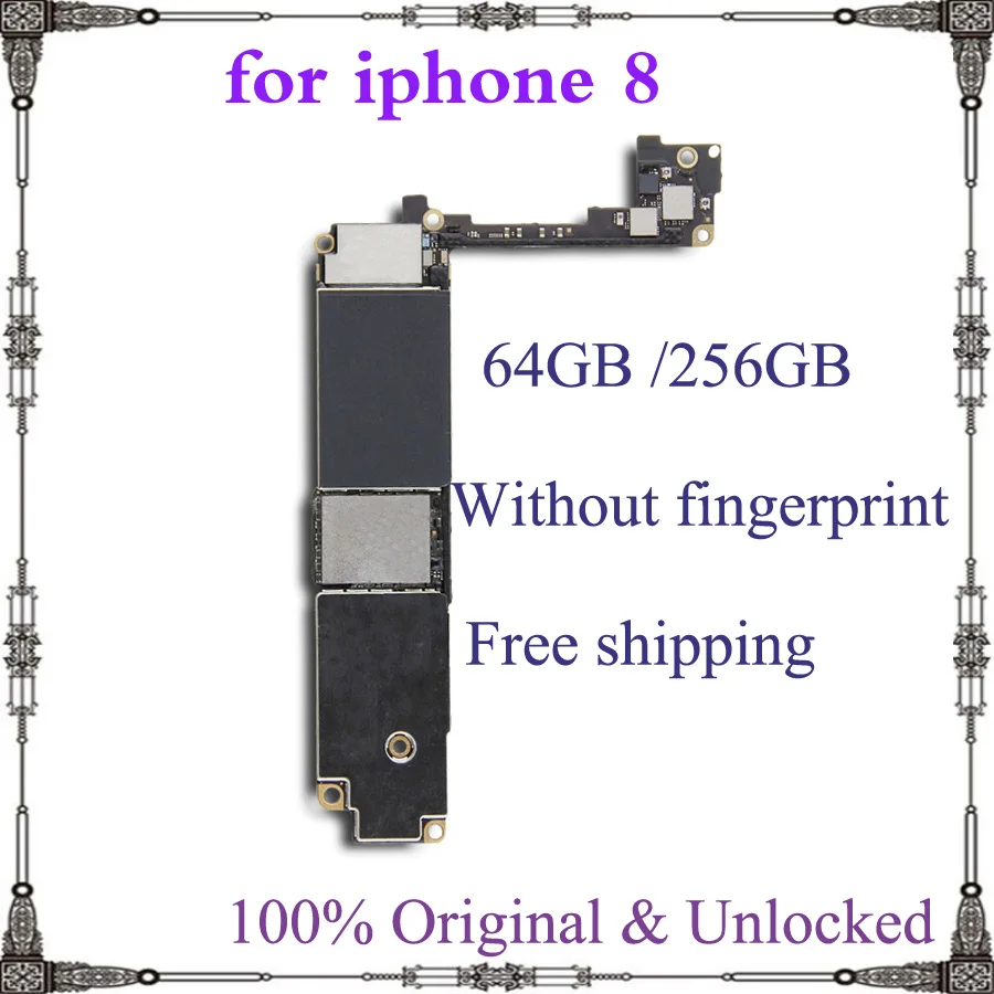 100% оригинальная материнская плата для iphone 8 Высокое качество Протестировано