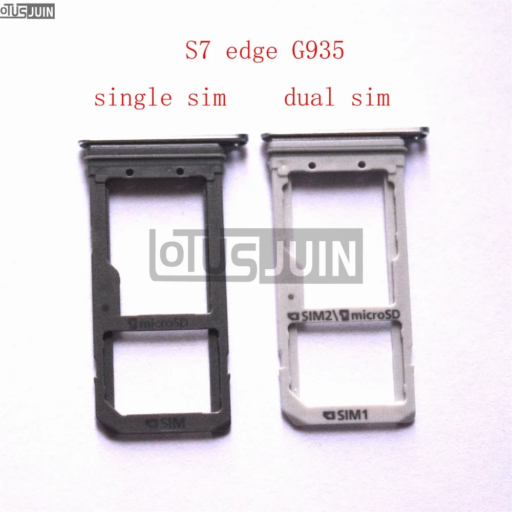 Новый лоток для двух SIM карт с одной картой Samsung Galaxy S7 edge G935|slot holder|slot simslot sim card |