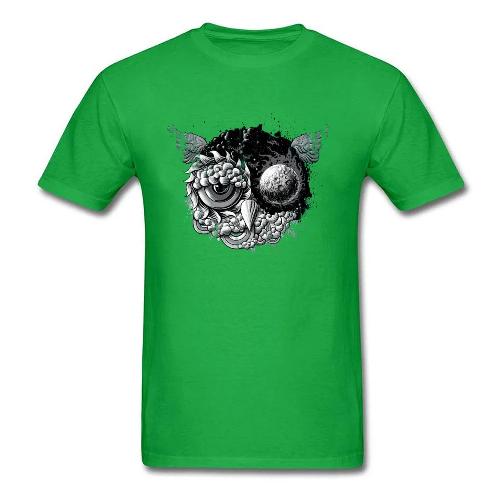 Футболка мужская с совой дизайнерская тенниска из сверхнатурального хлопка