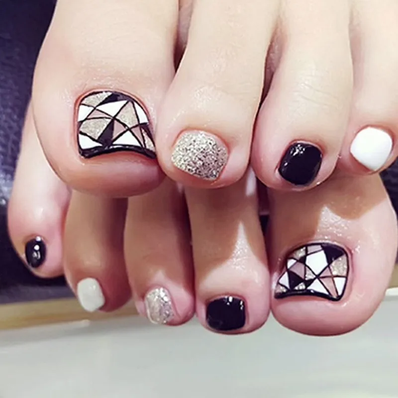 Гель Лак Для Ногтей Ногти Искусственные Акриловые Поддельные Toenail Советы Мода