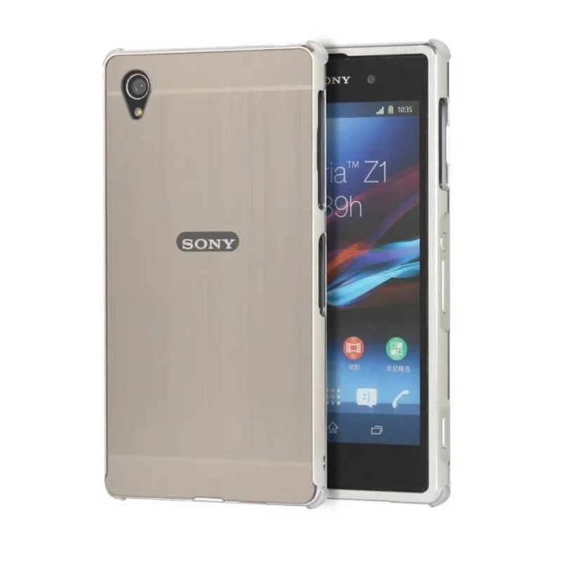 Роскошный противоударный чехол для sony Xperia Z1, Z2, Z3, Z4, Z5, металлический бампер, матовая задняя крышка из поликарбоната, Жесткий Чехол для sony Xperia Z1, Ультратонкий чехол