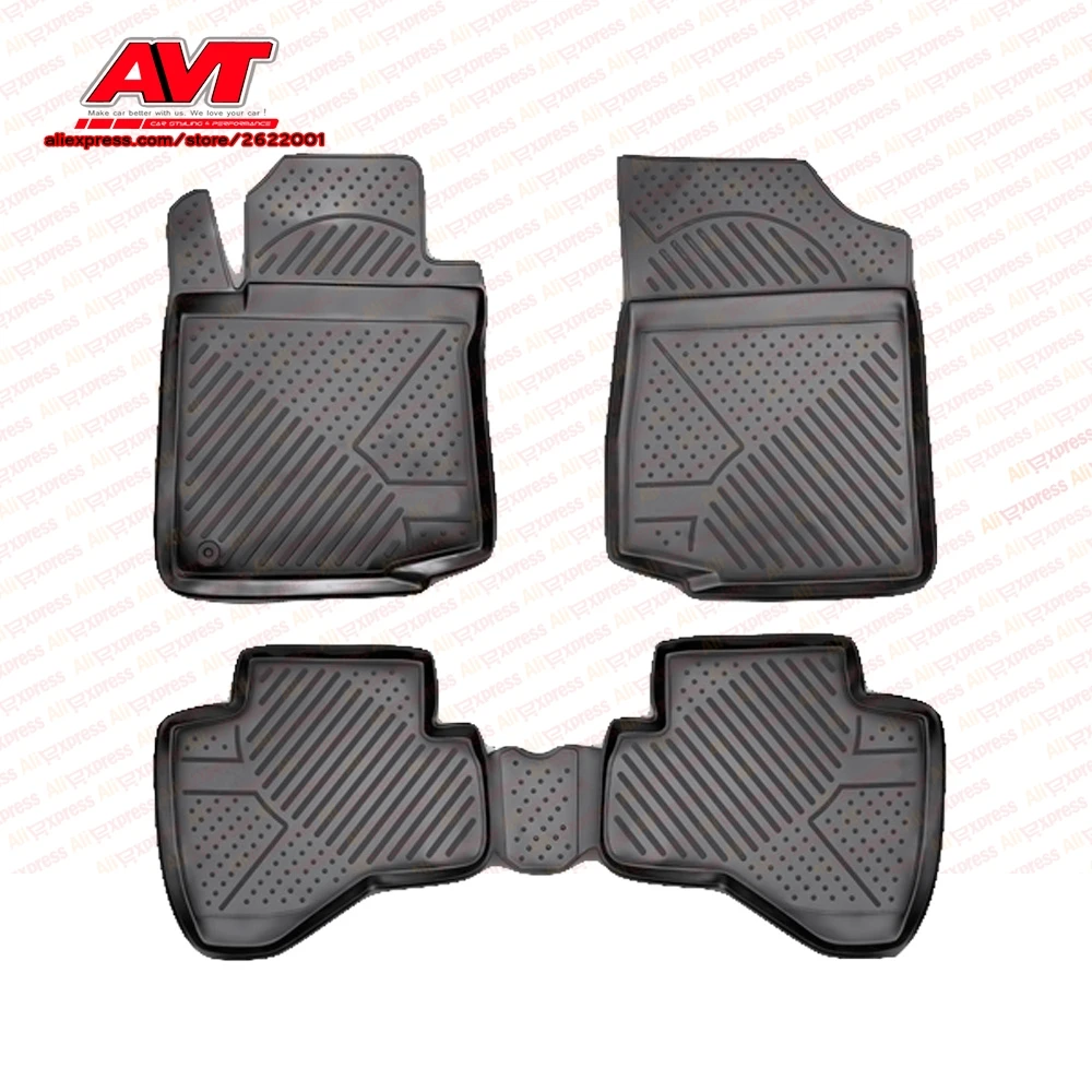 Коврики для Citroen C1 2010 4 шт. резиновые коврики Нескользящие аксессуары салона