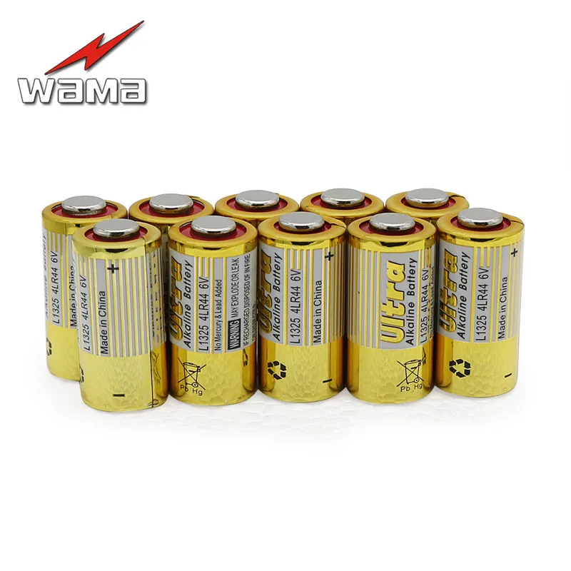 50 шт./кор. Новый 4LR44 6V сухая Щелочная Батарея клетки Камера Косметическая ручка