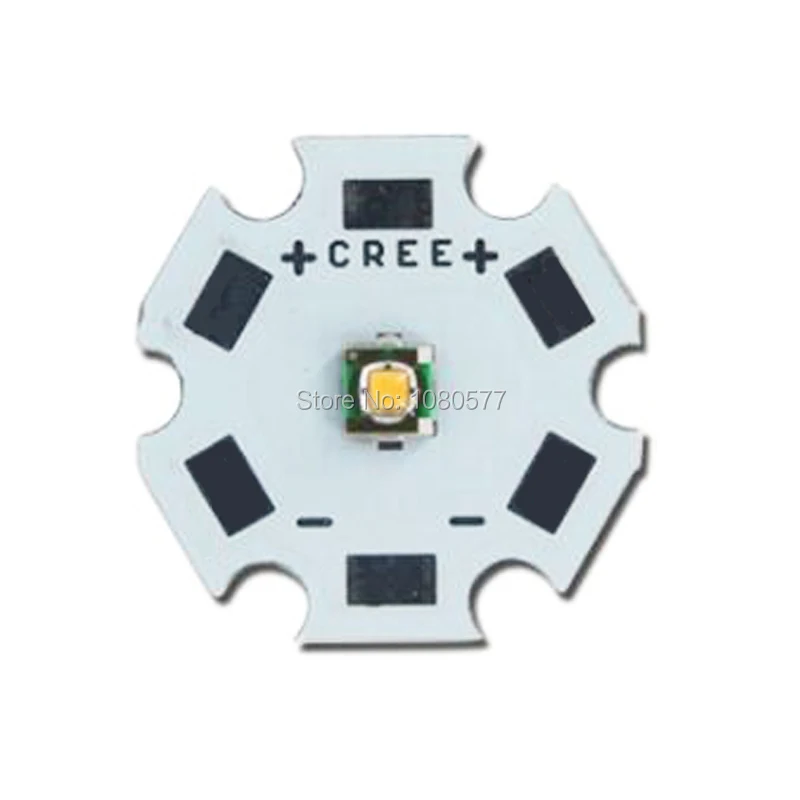 Фото 1-50 шт. 3 Вт Cree светодиодный XPE XP-E R3 3535 SMD светодиод высокой мощности белый, красный, зеленый, синий, желтый с платой 16 мм 20 мм №3