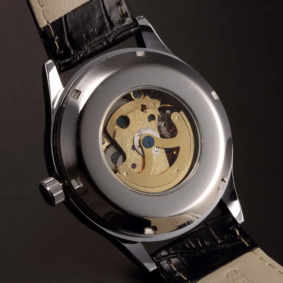 SEWOR Лидирующий бренд военные автоматические часы с скелетом мужские наручные