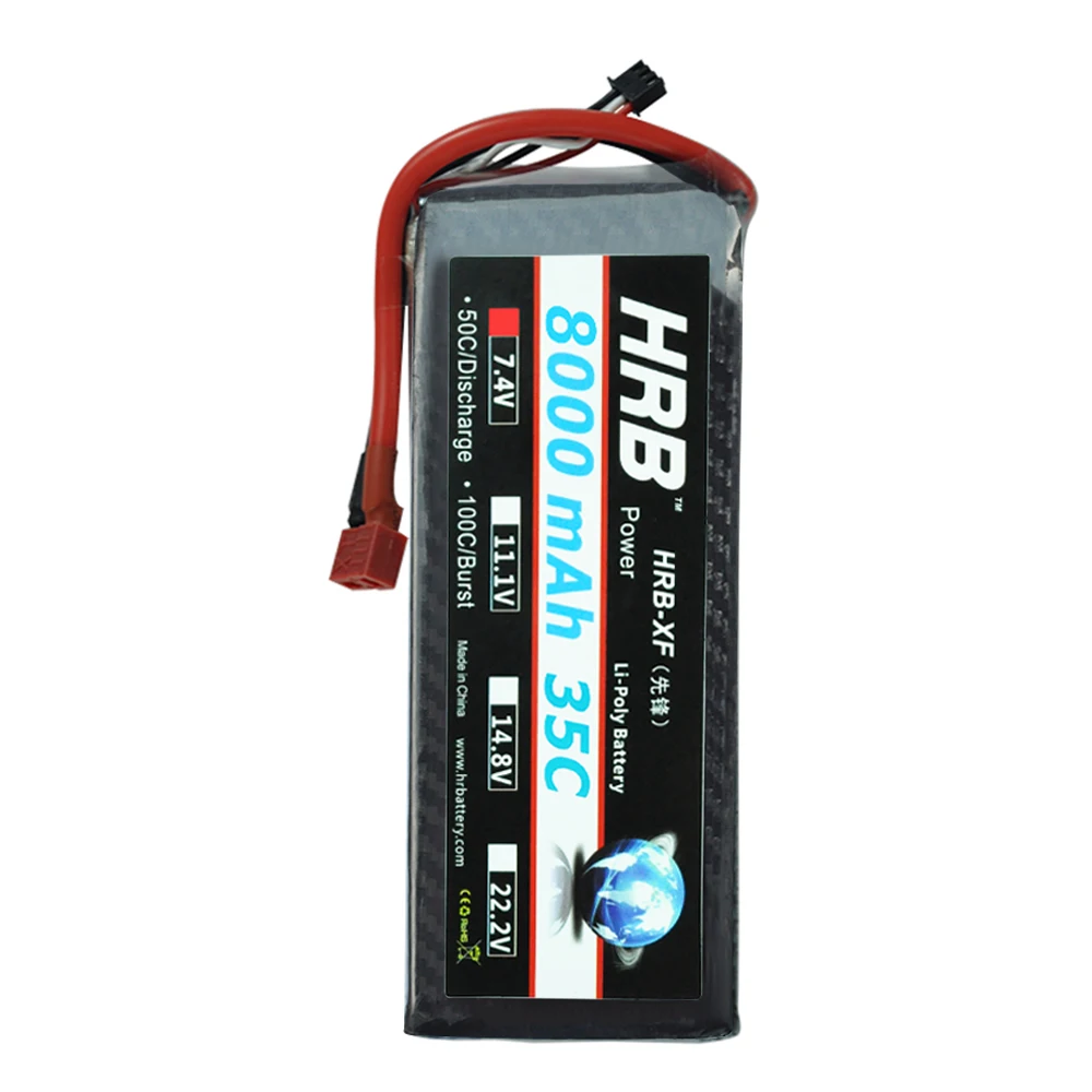 HRB RC LiPo 2S батарея 7 4 V 8000mah 35C MAX 70C Дрон Акку для Traxxas Bateria вертолет самолет автомобиль