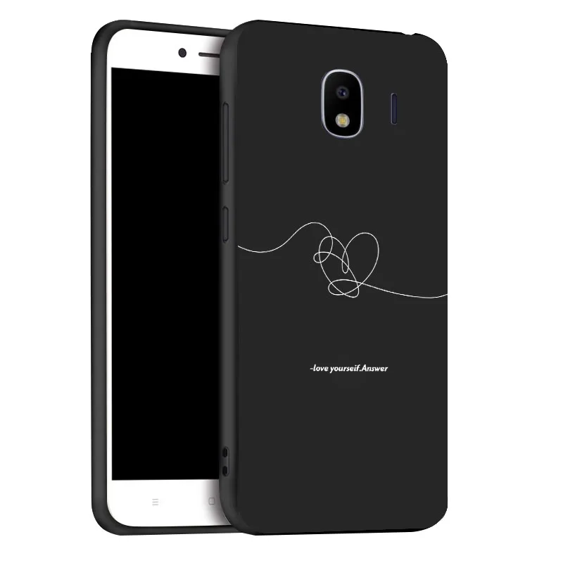 Мягкий Черный силиконовый чехол для samsung Galaxy J4 EU чехол s TPU чехол для телефона samsung J4 Plus Чехлы бампер Fundas - Цвет: x088