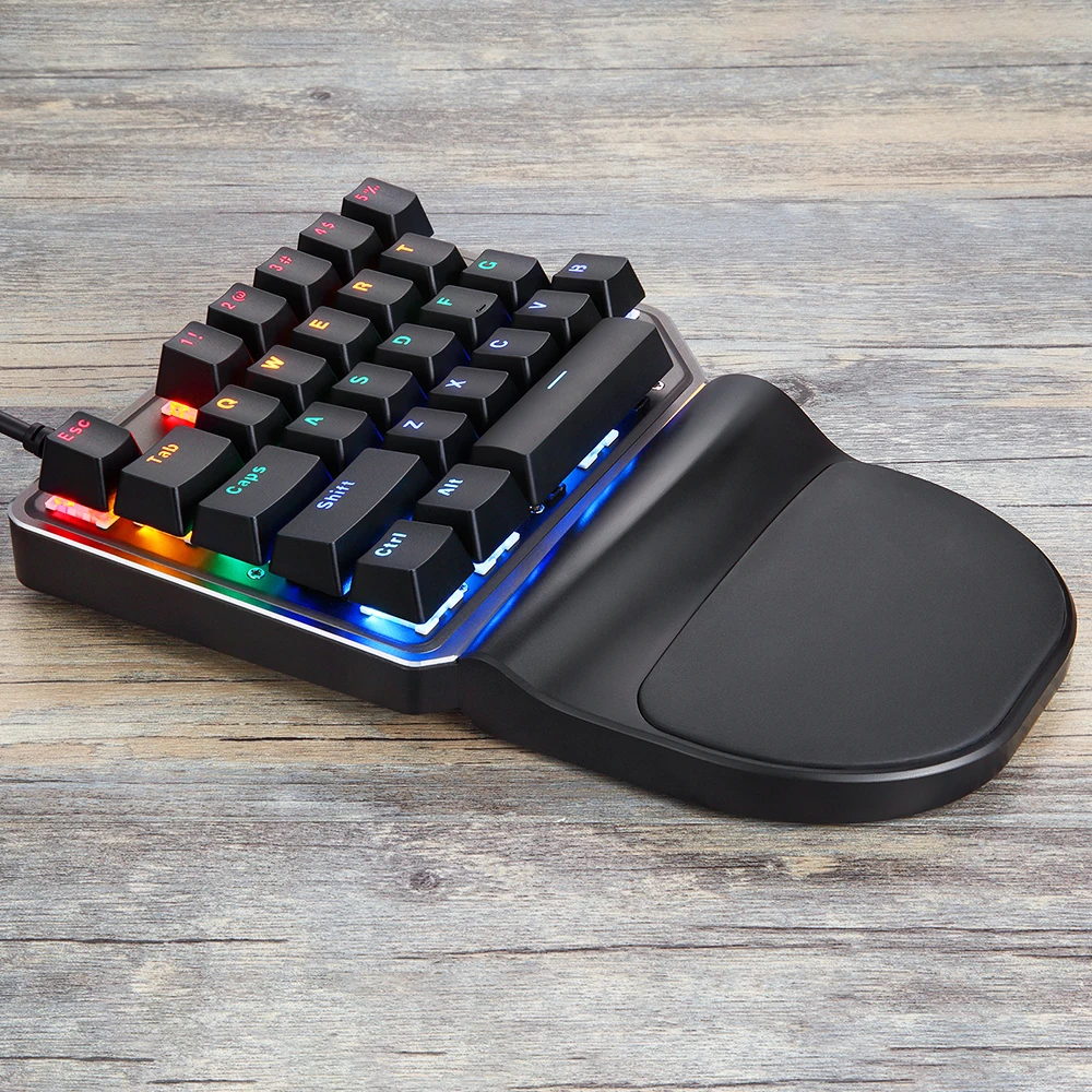 Механическая игровая клавиатура Motospeed K27 проводная с подсветкой эргономичный