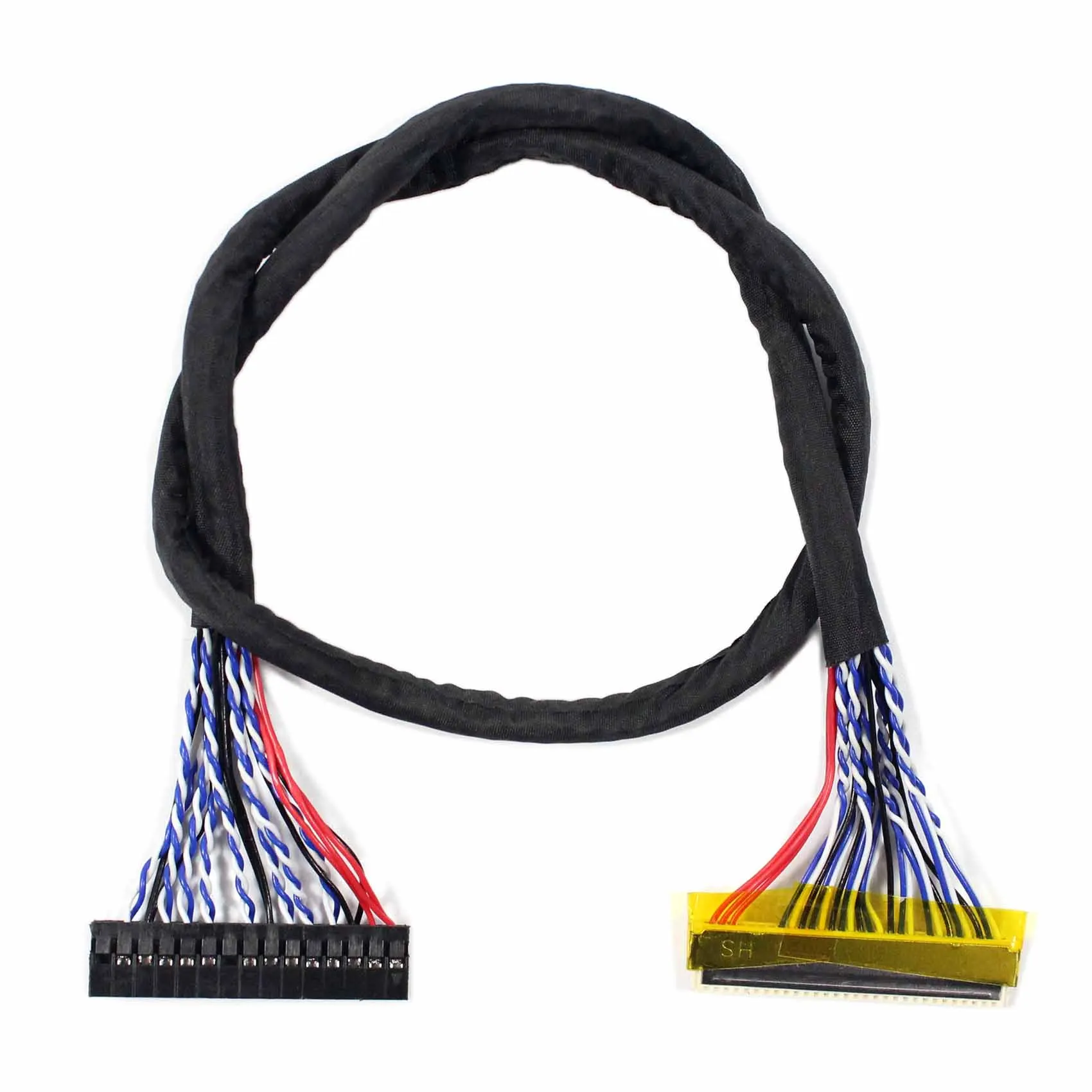 

LVDS CABLE FIX-30P 2ch 6bit Length 400mm for 15.4" 17" 1440x900 1920x1200 LCD