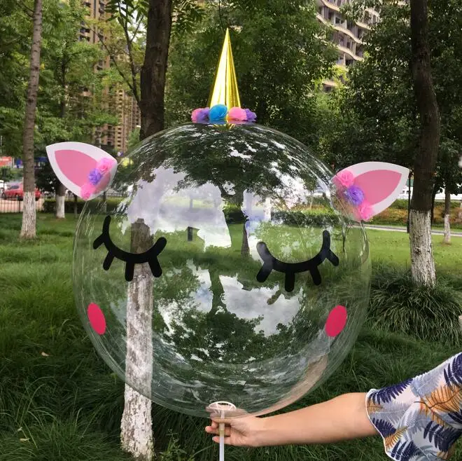 36inch bubble 1 набор, уникальные детские вечерние наклейки с лошадью, 36 дюймов, воздушные шары "сделай сам", воздушный шар, декор для дня рождения - Цвет: 36inch bubble