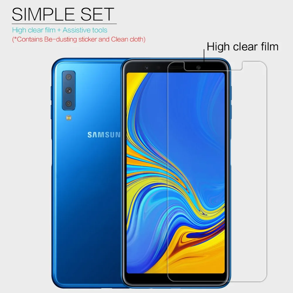NILLKIN защита экрана для Samsung Galaxy A7 2018 прозрачная ПЭТ матовая защитная пленка