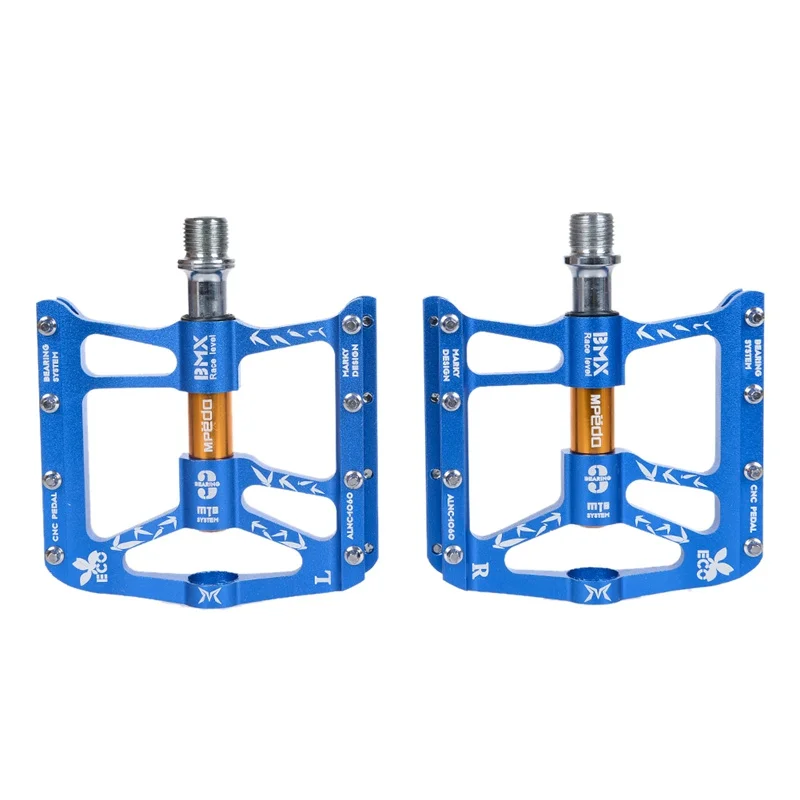 1 пара педалей для горного велосипеда Ультралегкий алюминиевый сплав 4 подшипника MTB Bicicleta Cycling Flat BMX Anti-slip on.