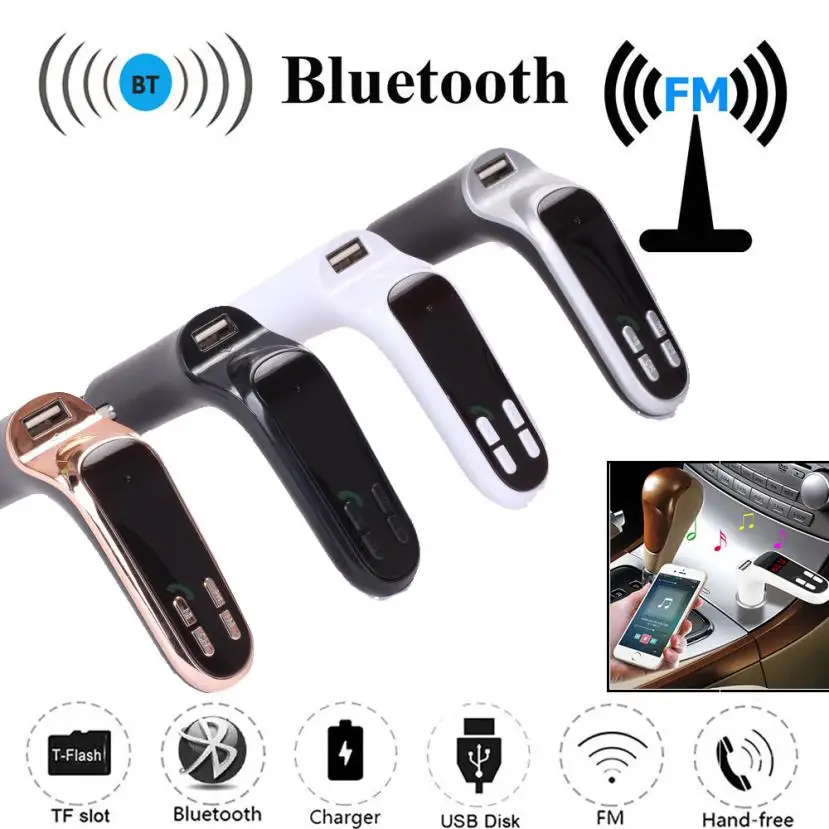 Автомобильный FM трансмиттер HL 2017 G7 Bluetooth гарнитура ЖК MP3 плеер Радио комплект