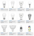 Milight 2,4G Светодиодная лампа MR16 GU10 E14 E27 светодиодсветодиодный умная лампа 4 Вт 5 Вт 6 Вт 9 Вт 12 Вт CCTRGBWRGBWWRGB + CCT Светодиодный прожектор 2,4G пульт дистанционного управления
