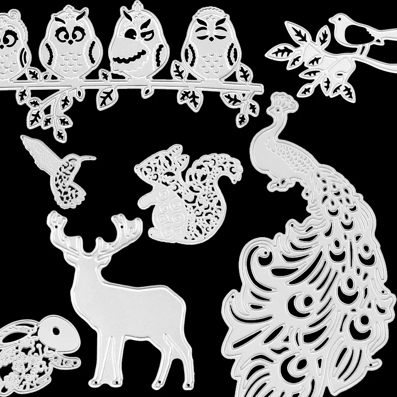 Azsg разнообразные милые Животные металла Штанцевые формы для DIY Скрапбукинг