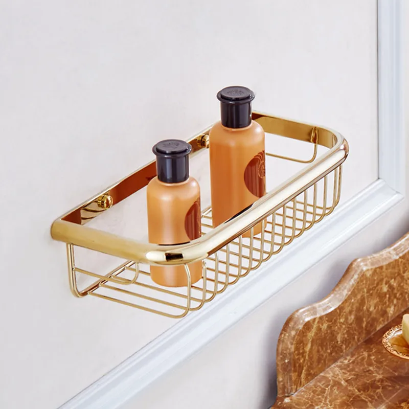 

Free shipping Luxury gold-plated copper bathroom hardware accessories paper holder towel ring coat hook towel rack soap holder
