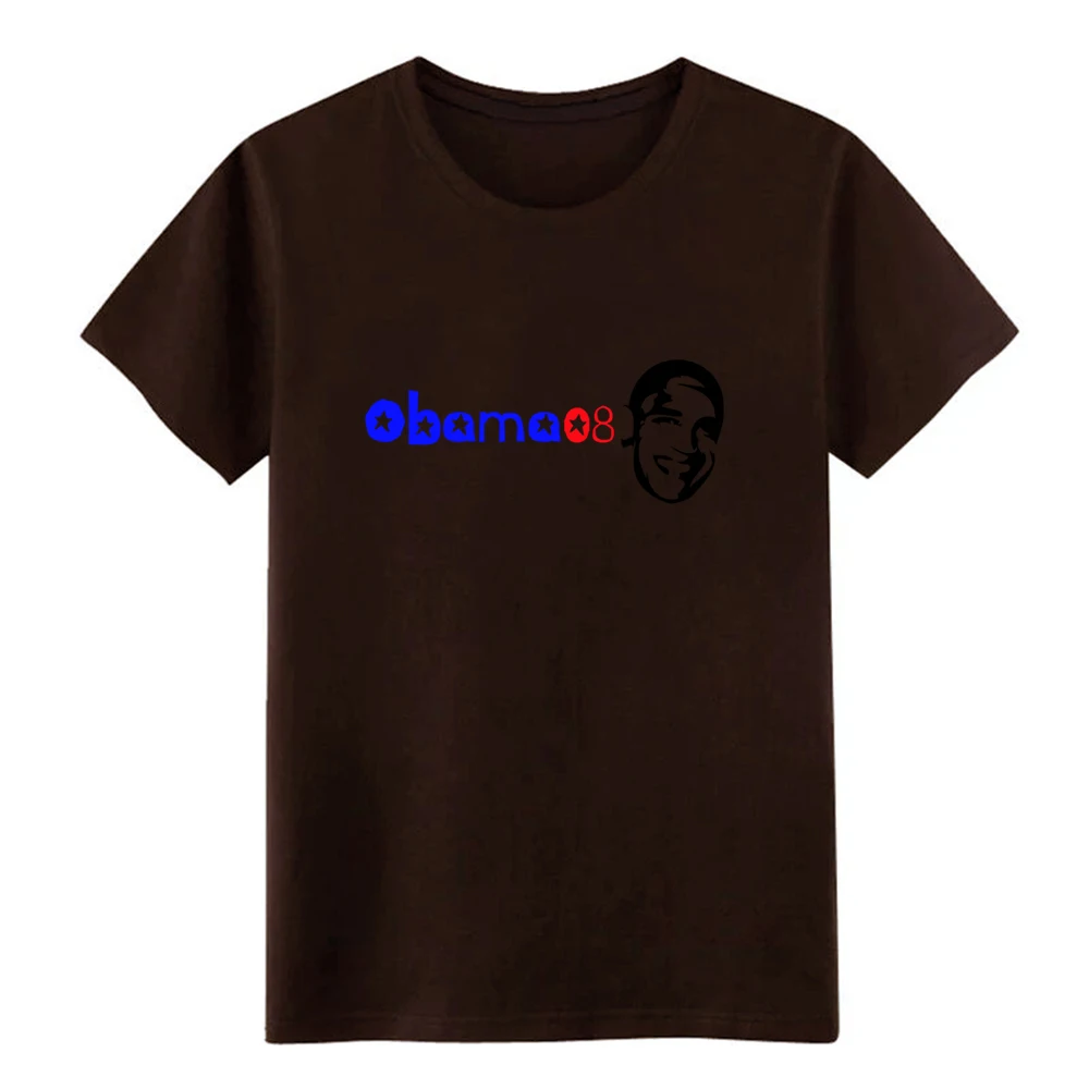 Men's obama t shirt Character 100% cotton Euro Size S-3xl Pictures Cute Building Spring Leisure | Мужская одежда