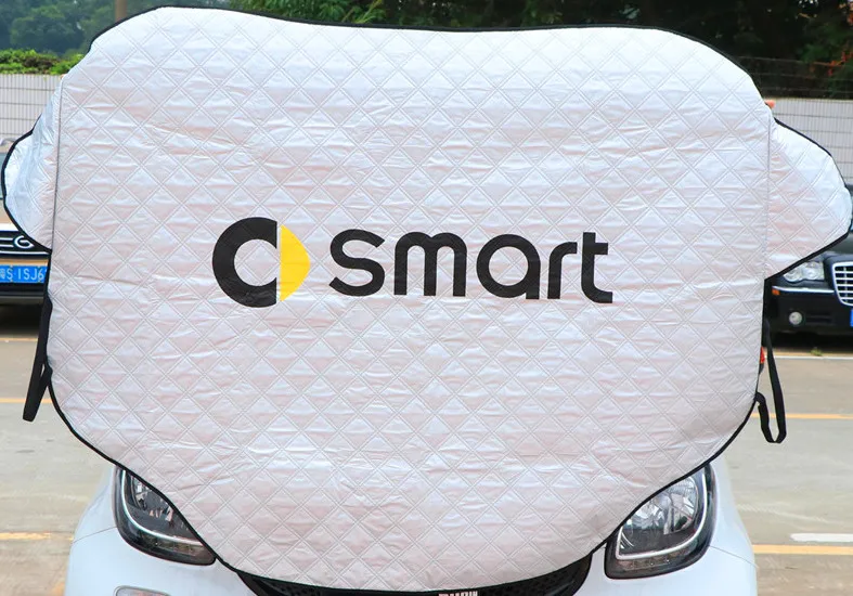 cover Для smart 450 451 453 fortwo forfour солнцезащитный песок контроль антифриз снег Крышка Тент лобовое стекло автомобильный чехол солнцезащитный козырек - Название цвета: cover