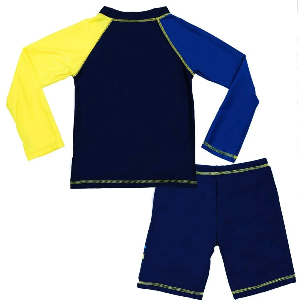 Kids Clothes Boys Girls Cartoon Fish Tops+Wave Shorts+Hat Sunsuit Swimwear Baby Sets Vestiti Bambina |