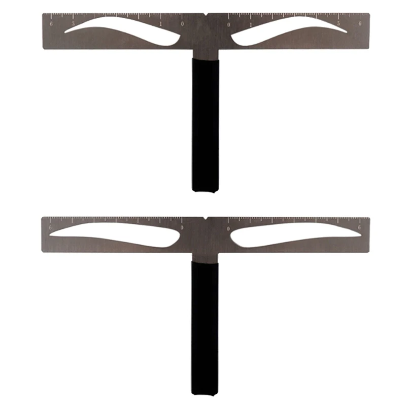 Линейка для бровей с Т-образным позиционированием косметика трафарет ухода