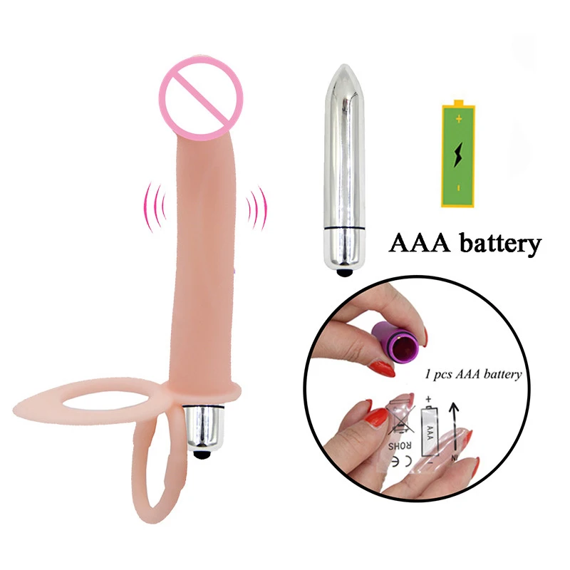 Страпон с двойным проникновением для мужчин вибратор на ремешке анальная пробка