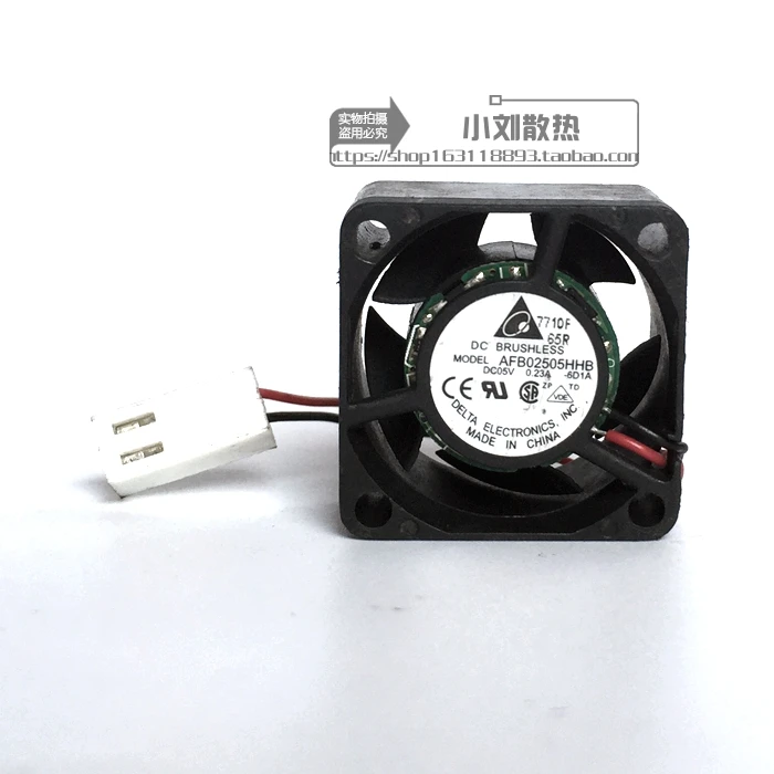Delta Electronics AFB02505HHB -6D1A DC 5V 0.23A 25x25x15 мм 2-провод Сервер вентилятор охлаждения |