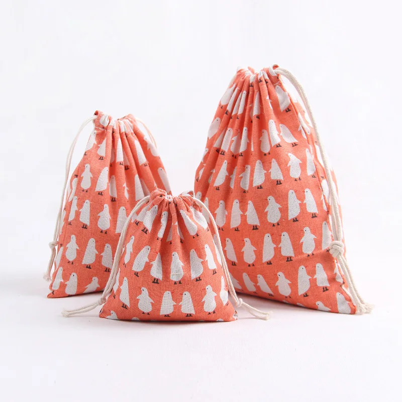 YILE хлопковая льняная косметичка с рисунком многофункциональная сумка принтом